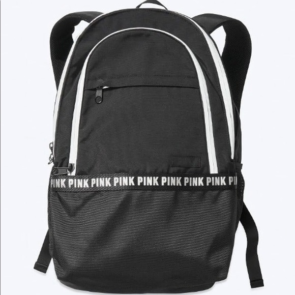 VS Pink BLACK Laptop Backpack, New in Package main image 5